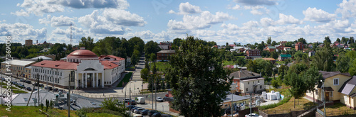 Russia. The town of Volokolamsk. Panorama from the Kremlin to the south