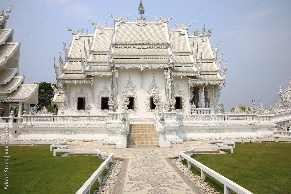 View of the White Temple, Chiang Rai, Thailand