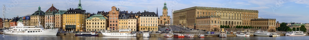 Stockholm port panorama