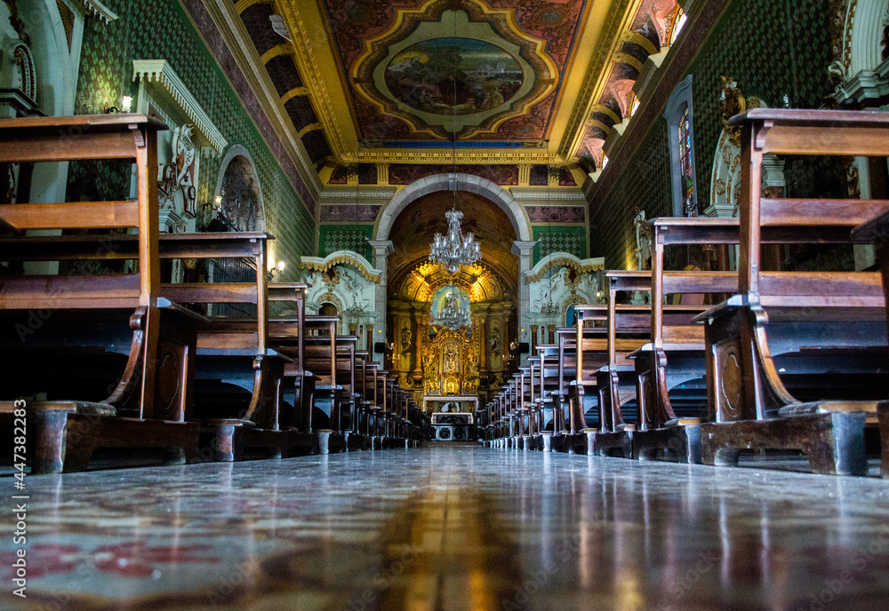 Interior of the Church - Santos - São Paulo - Brazil