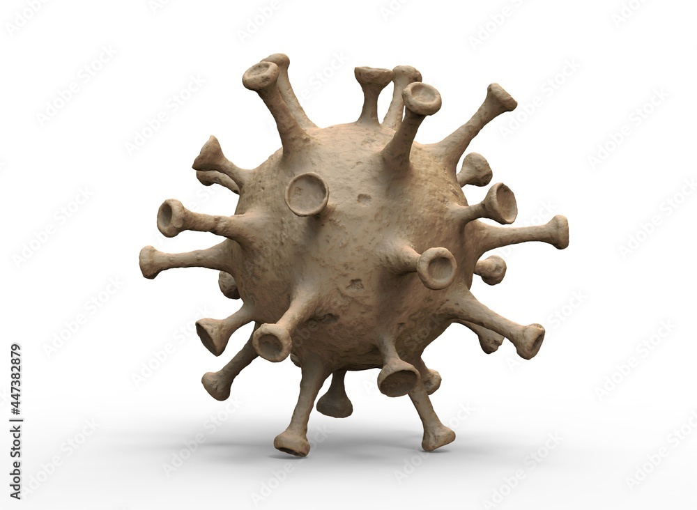 The virus is slimy with scuffs 3d-illustration 3d-rendering The virus is slimy with scuffs 3d-illustration 3d-rendering