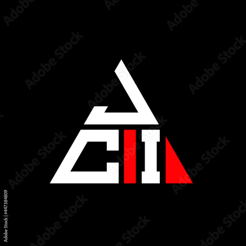 JCI triangle letter logo design with triangle shape. JCI triangle logo design monogram. JCI triangle vector logo template with red color. JCI triangular logo Simple, Elegant, and Luxurious Logo. JCI 