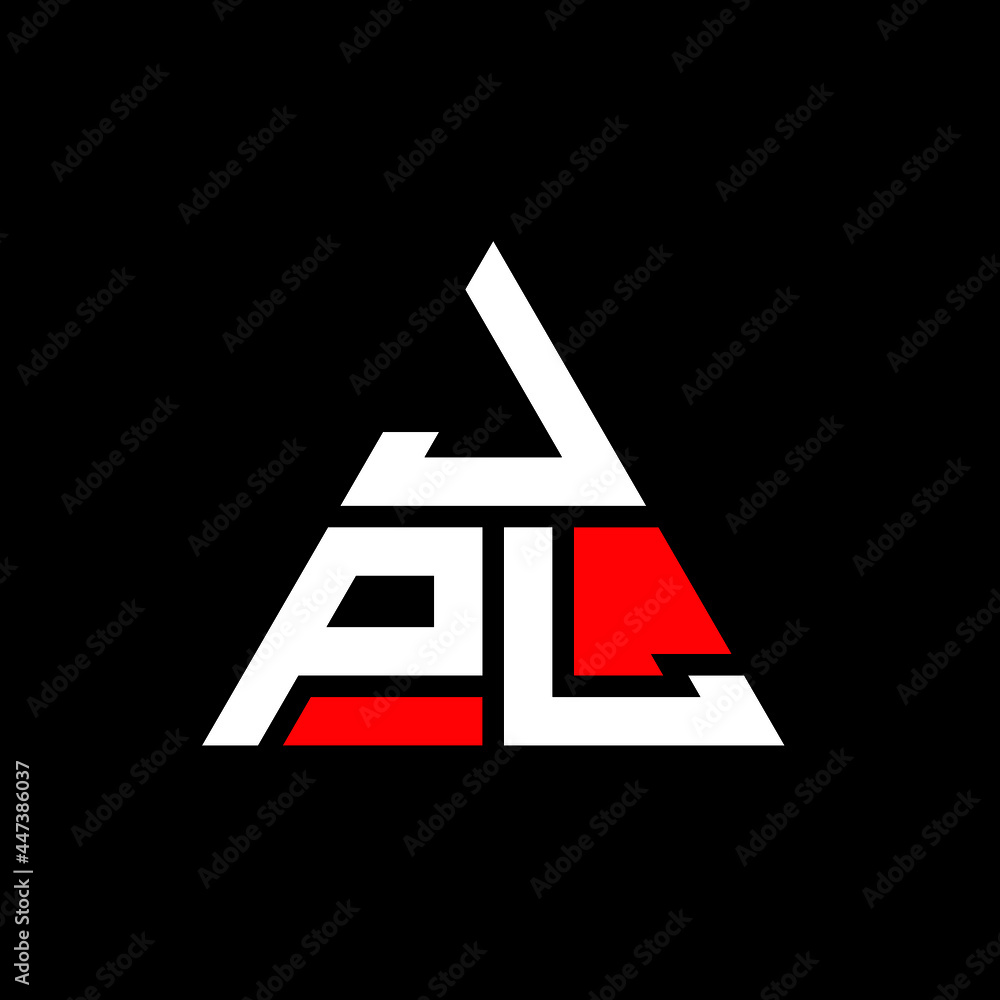 JPL triangle letter logo design with triangle shape. JPL triangle logo ...