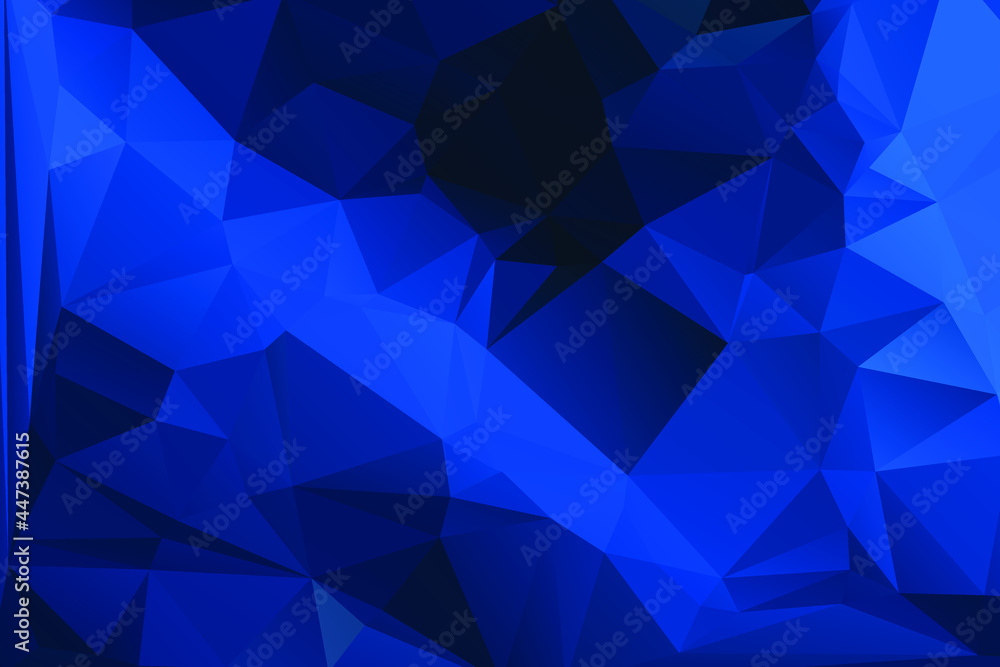Obraz premium Blue Abstract Color Polygon Background Design, Abstract Geometric Origami Style With Gradient
