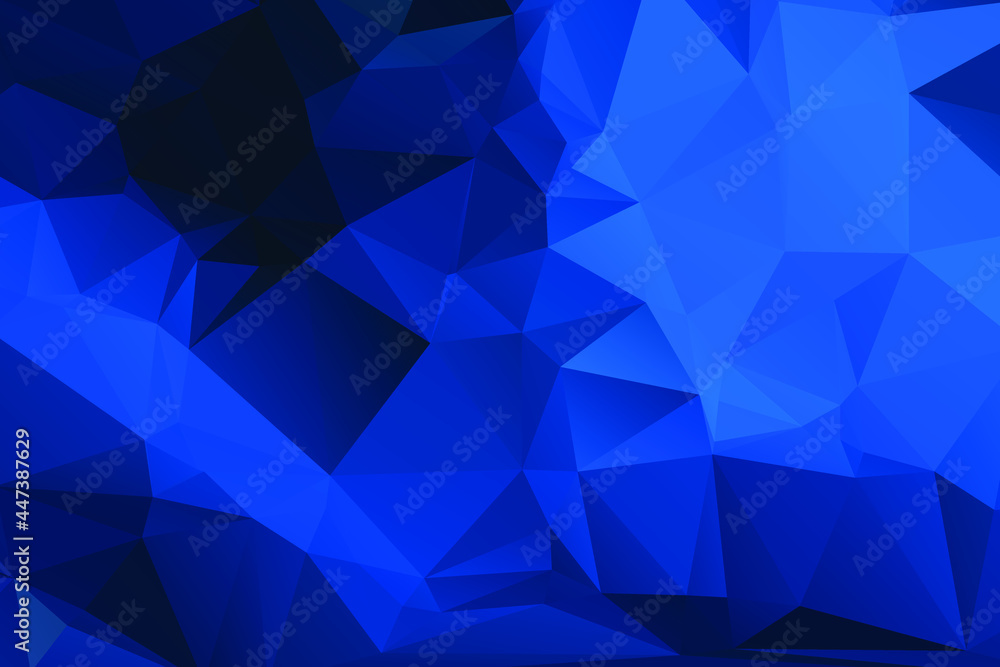 Blue Abstract Color Polygon Background Design, Abstract Geometric Origami Style With Gradient Blue Abstract Color Polygon Background Design, Abstract Geometric Origami Style With Gradient