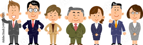 ビジネスパーソンのチーム　会社員
