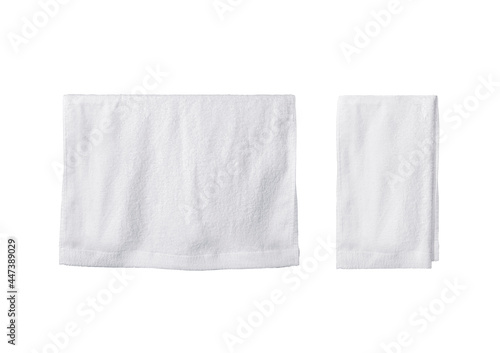 white towel on white background photo