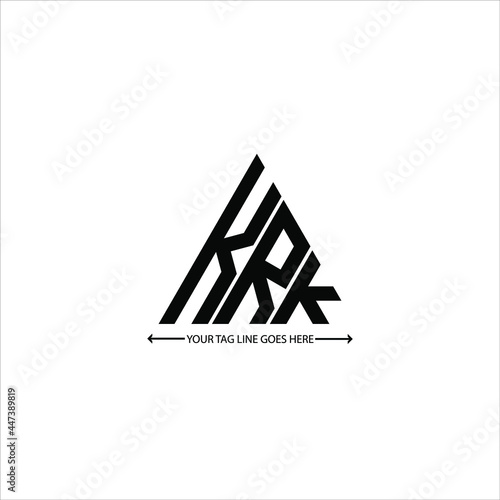 KRK letter logo creative design. KRK unique design
