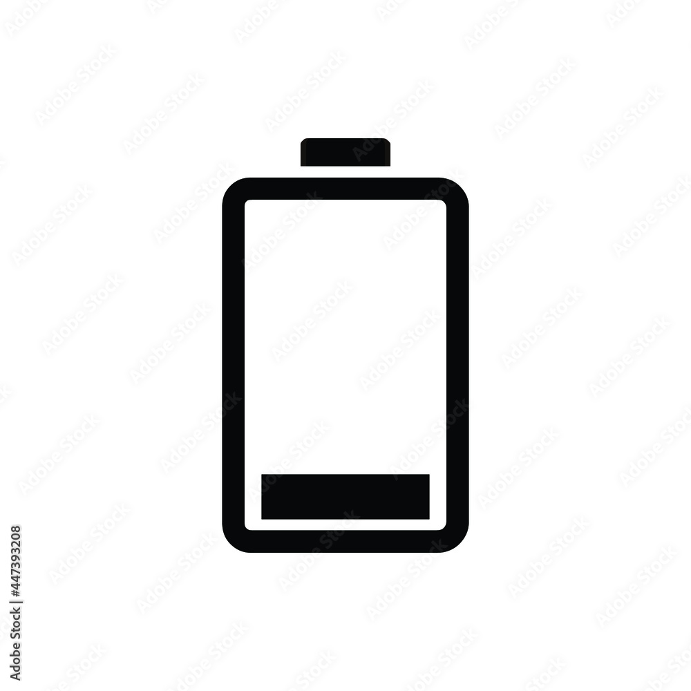 Battery icon vector. battery icon isolated on white background Battery icon vector. battery icon isolated on white background