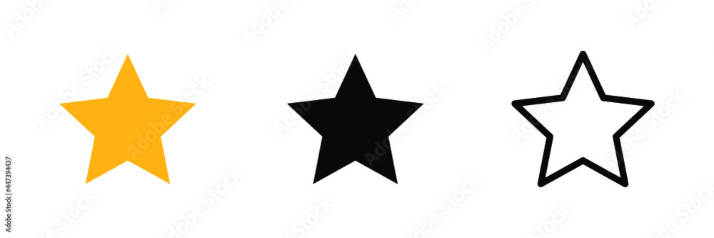 Star icon vector. star icon isolated on white background. Star icon vector. star icon isolated on white background.