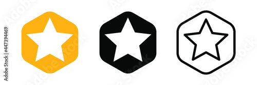Star icon vector. star icon isolated on white background.