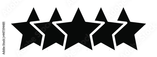 Star icon vector. star icon isolated on white background.