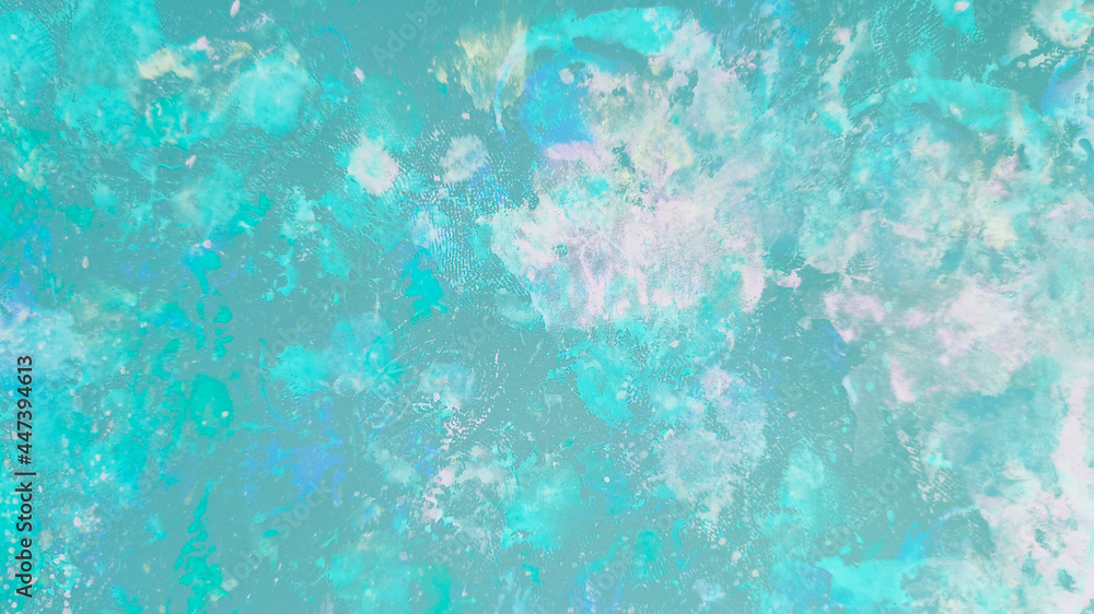 Blue Abstract Background. Azure Watercolor Pattern. Navy Grunge Wallpaper. Cobalt Texture Summer. Paint Artistic. Design Wallpaper. Art Flow. Splash Summer.