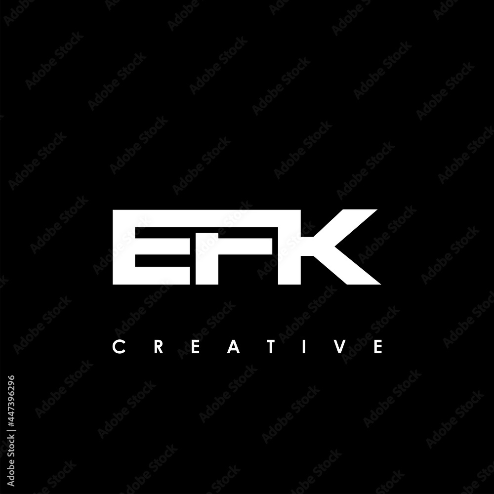 EFK Letter Initial Logo Design Template Vector Illustration EFK Letter Initial Logo Design Template Vector Illustration