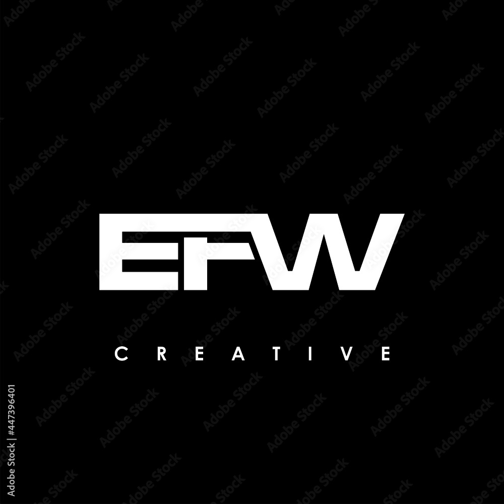 EFW Letter Initial Logo Design Template Vector Illustration