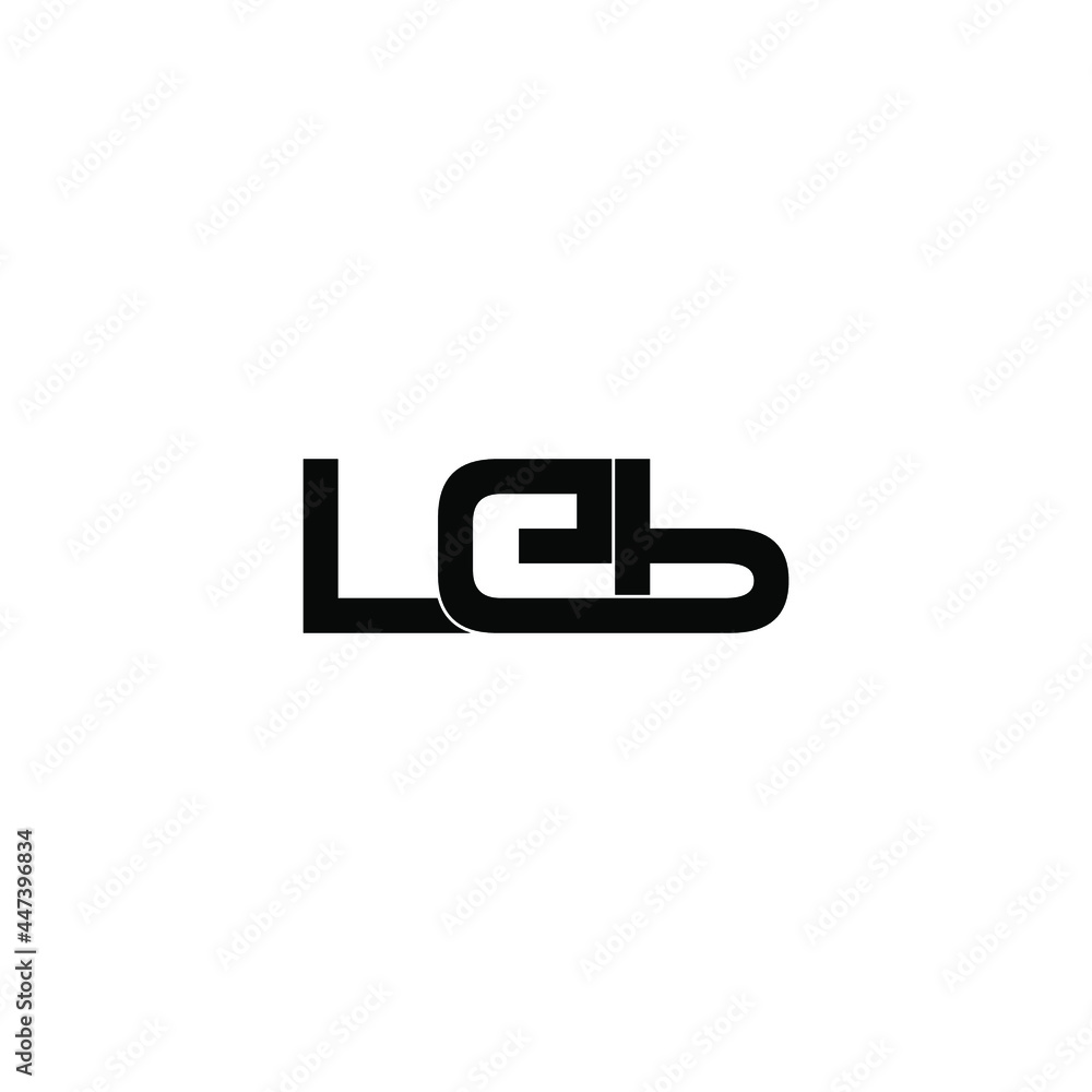 leb initial letter monogram logo design leb initial letter monogram logo design