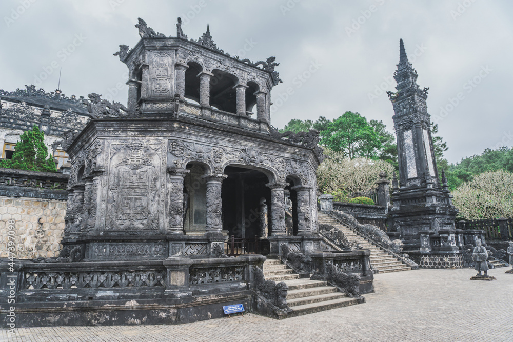 Khai Dinh Tomb emperor in Hue, Vietnam. A UNESCO World Heritage Site. Hue, Vietnam Khai Dinh Tomb emperor in Hue, Vietnam. A UNESCO World Heritage Site. Hue, Vietnam