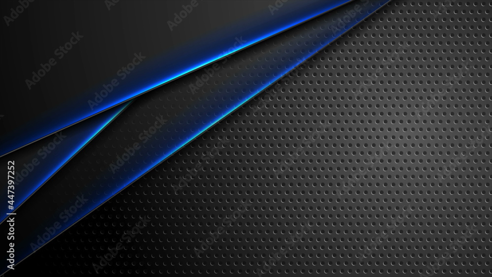 Futuristic technology background with blue glowing lines Futuristic technology background with blue glowing lines