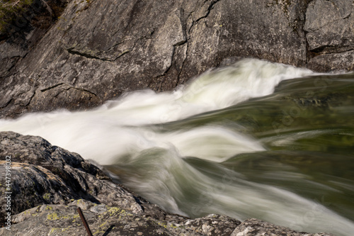 Pollfossen waterfall on the Framruste River photo