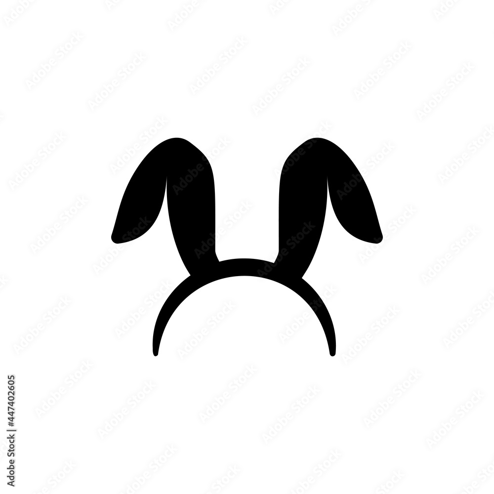 Rabbit bunny ears icon design illustration Rabbit bunny ears icon design illustration
