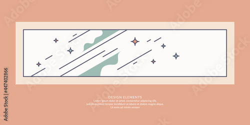 Stampa su Tela Abstract background in a modern trendy style