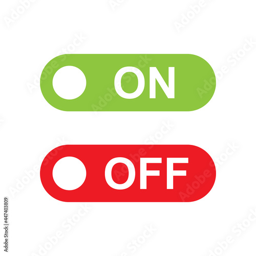 on and off button computer icon vector