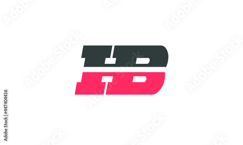 Alphabet letters Initials Monogram logo HB, BH, H and B