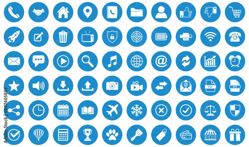website icon set vector sign symbol of contact us website icon set vector sign symbol of contact us