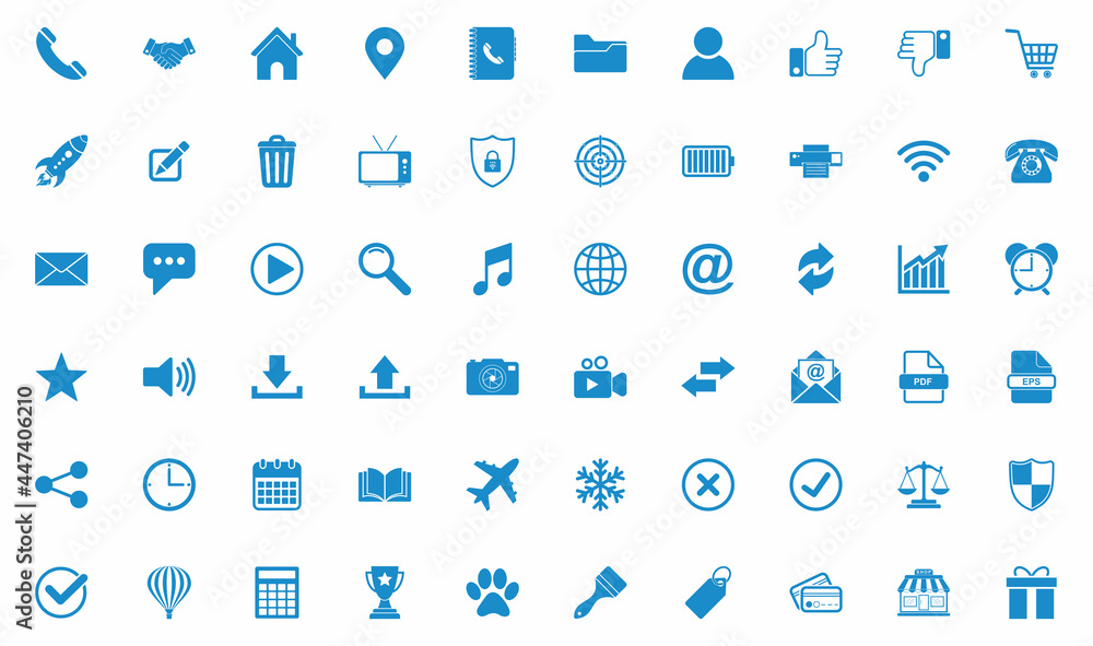 website icon set vector sign symbol of contact us website icon set vector sign symbol of contact us