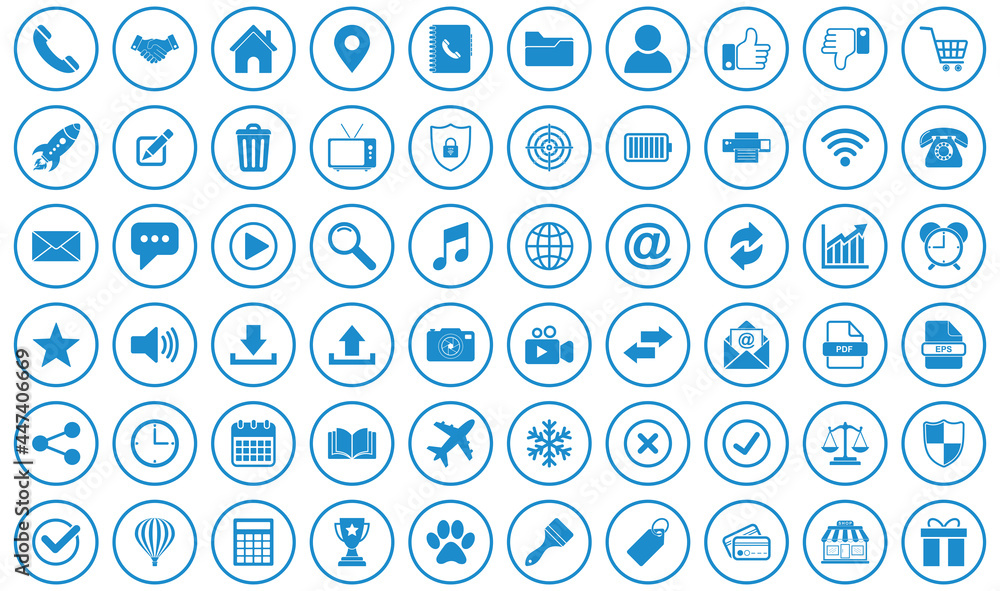 website icon set vector sign symbol of contact us website icon set vector sign symbol of contact us