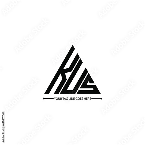 KUS letter logo creative design. KUS unique design

