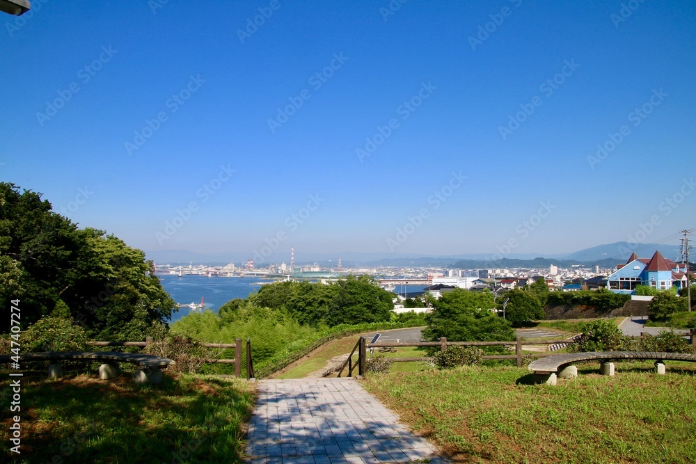港が見える丘（福島県・いわき市）