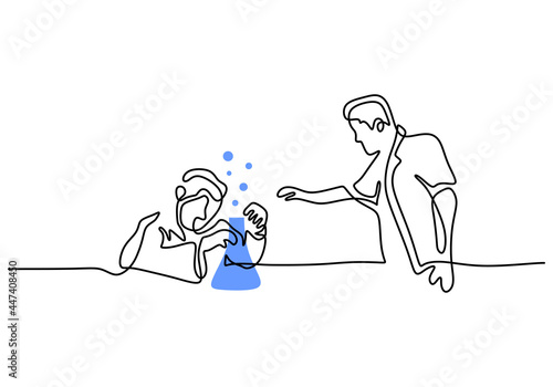 Continuous single drawn one...