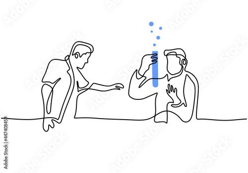 Continuous single drawn one...