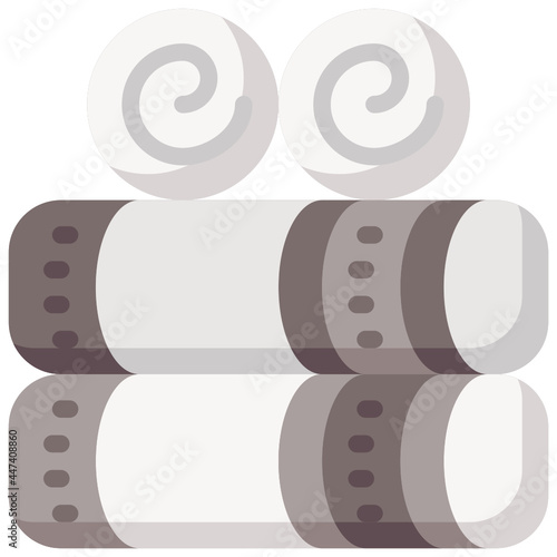 towels flat icon