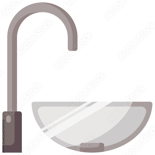 wash basin flat icon