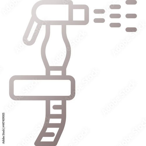 bidet spray gradient icon