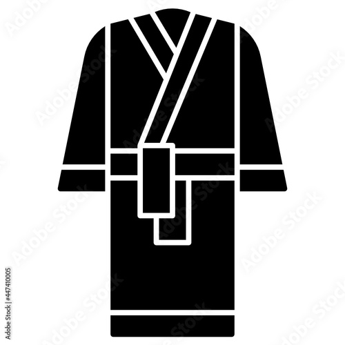 bathrobe solid icon