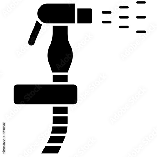 bidet spray solid icon