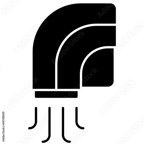 hand dryer solid icon