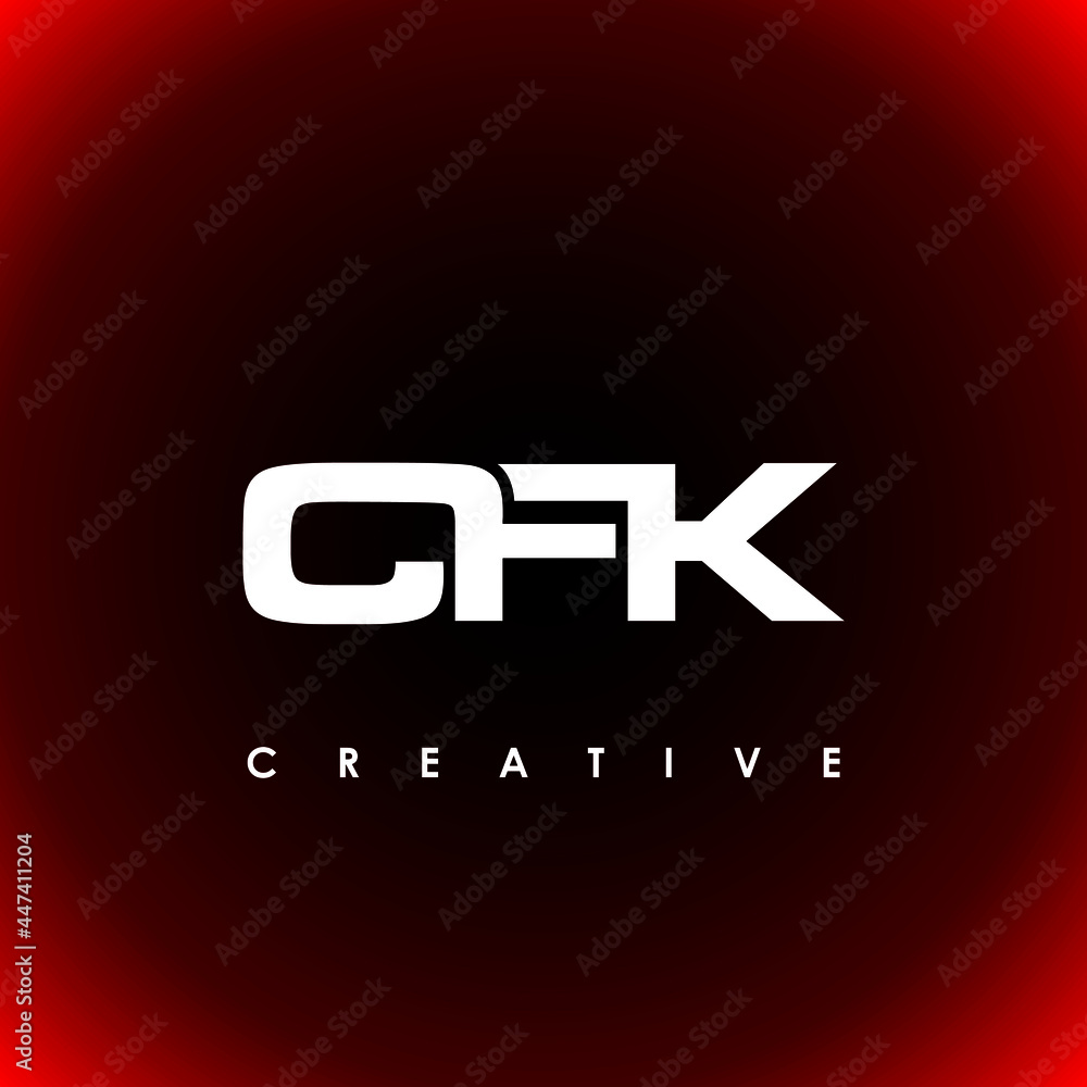 CFK Letter Initial Logo Design Template Vector Illustration CFK Letter Initial Logo Design Template Vector Illustration