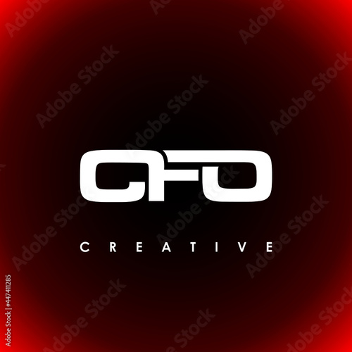 CFO Letter Initial Logo Design Template Vector Illustration photo