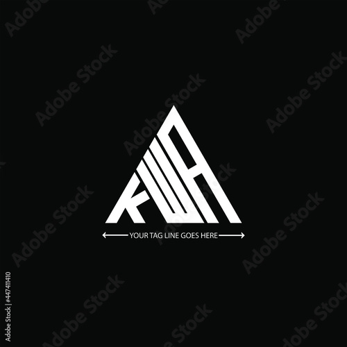 KWA letter logo creative design. KWA unique design
