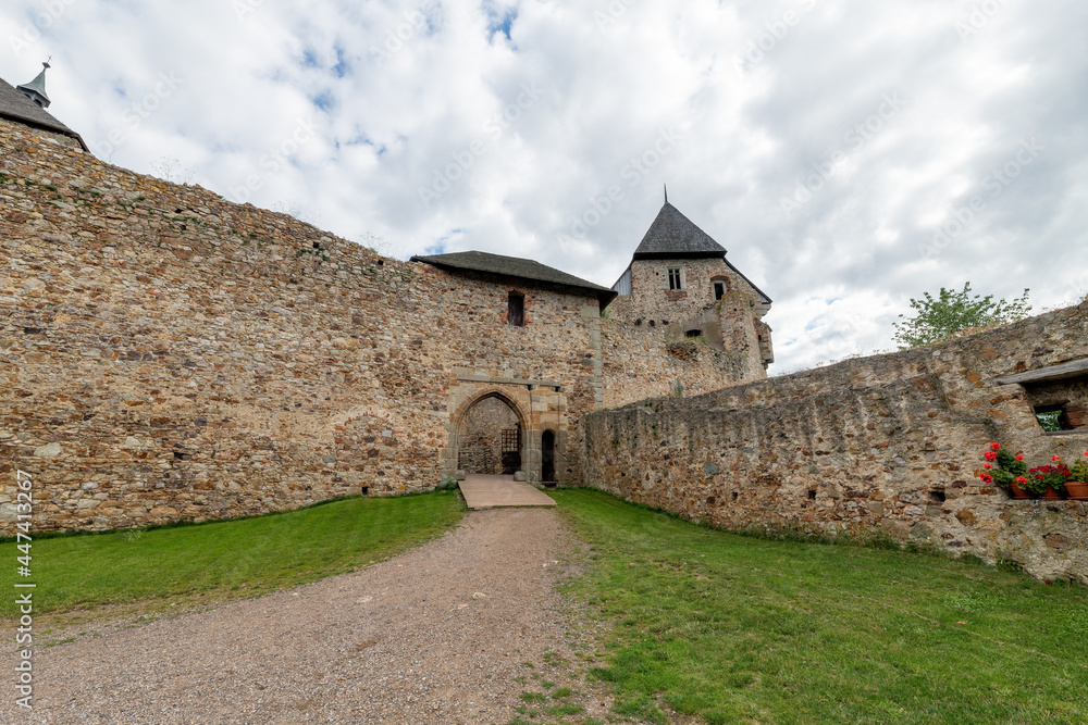 Ruin of King´s castle Tocnik (Točník) in Central Bohemia - Czech Republic. It was built by the Czech king Wenceslas IV at the turn of the 15th century.