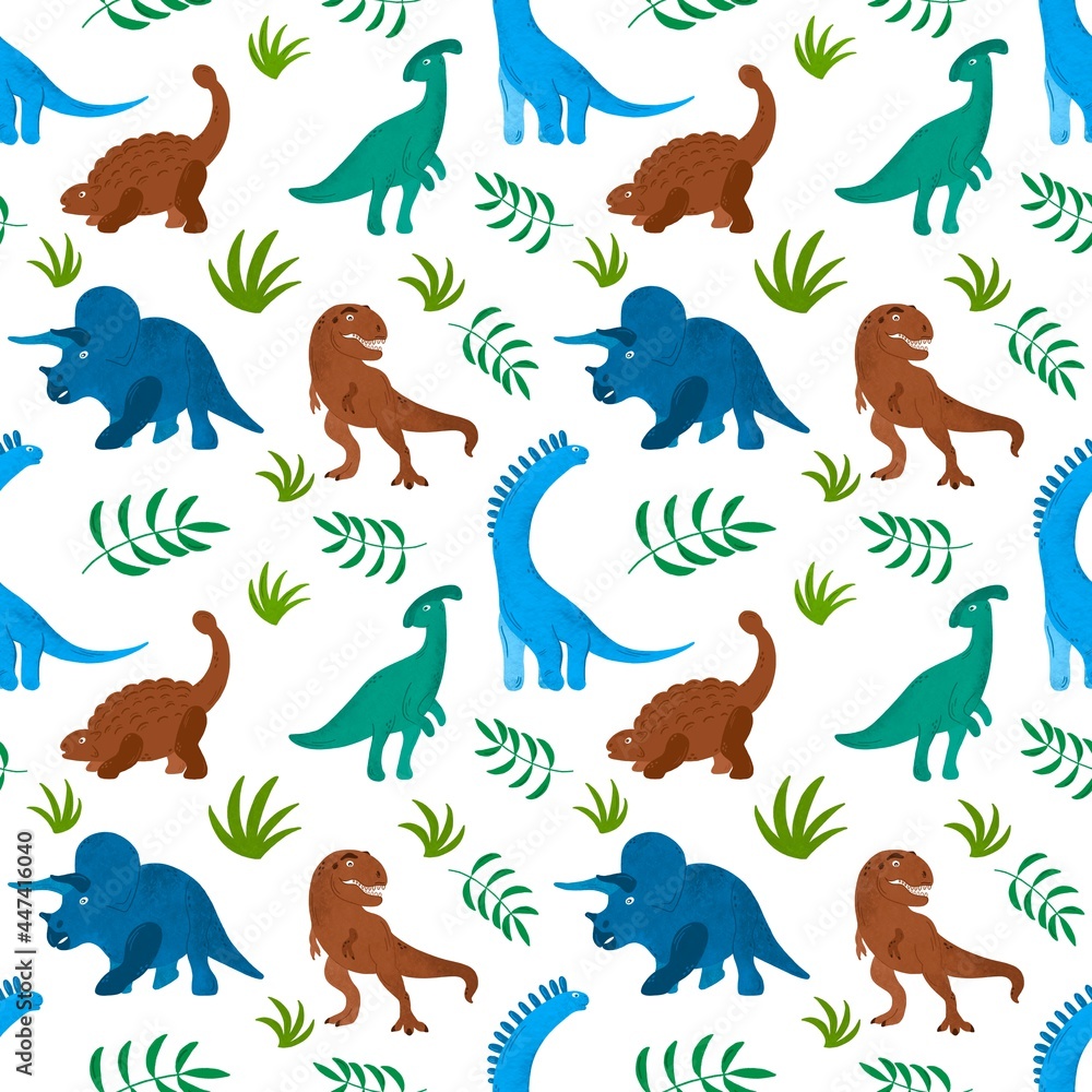 Seamless pattern with dinosaurs Seamless pattern with dinosaurs