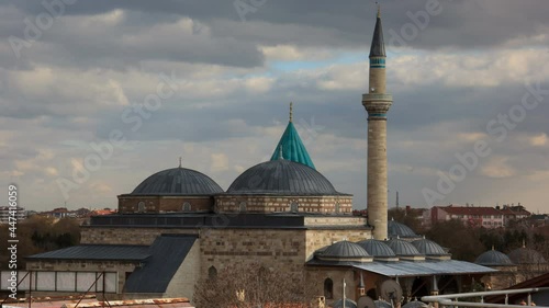 View of the Mevlana Museum, Konya, Turkey