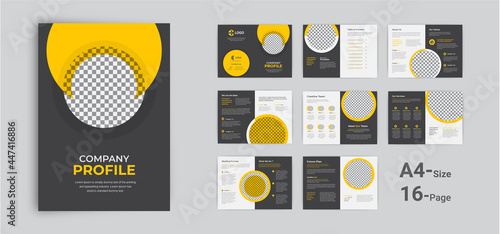 Company profile template design, Business brochure template, Corporate minimal brochure design, creative brochure template layout design.