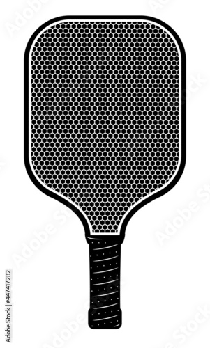 Pickleball paddle front view