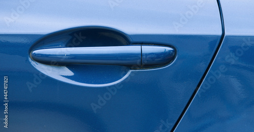 close up of door handle