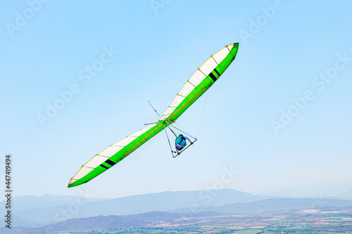 Build and hang-gliding from above
